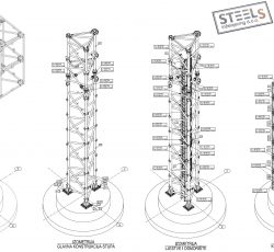 Steel structure totem pole 2